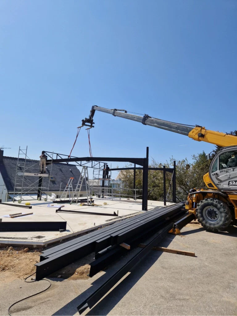 Gmt 56 Charpente Metallique Bretagne Montage Process Sur Site Realisation 4